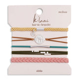 K'lani "Aloha" Wrist and Hair Bracelets Set- 5 Pieces - The Hawaii Store