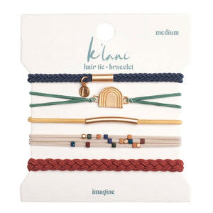 K'lani "Imagine" Wrist and Hair Bracelets Set- 5 Pieces - The Hawaii Store