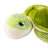 Keiki Kuddles "Honu" Plush Toy - Closeup of Head and Embroidered Eye