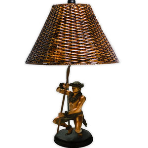 “Kekoa” Rattan Lamp by Kim Taylor Reece