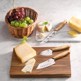 Cangshan Damascus Steel & Olive Wood Cheese Knife Set- 3 Piece