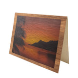 Koa Kards Hawaii-Themed Koa Wood Folded Note Card