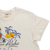 Pacific Creations "Live Love Aloha" Ladies Tee Shirt- Ivory