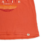 Pacific Creations "La'ie Mirage" Ladies Tee Shirt- Sunset Coral