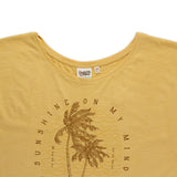 Pacific Creations "Sunshine Palm" Ladies Tee Shirt- Honey