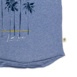 Pacific Creations "Water Palms" Ladies Tee Shirt- Ocean Marle