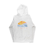 Womens "Horizon Sun" Graphic Full-Zip Hoodie with large graphic on back