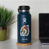 "Lei Wave" Vinyl Sticker on Water Flask