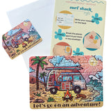 Surf Shack "Let's Go On An Adventure" Puzzle Postcard 