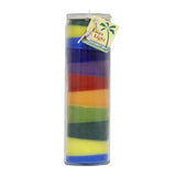 "Luau Light" Rainbow Coconut Wax Candle