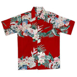 Mr. Hawaii Men's Cotton "Aloha Nui" Shirt- Red