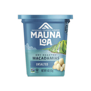 Mauna Loa Dry Roasted "Unsalted" Macadamia Nuts, 4-Ounces