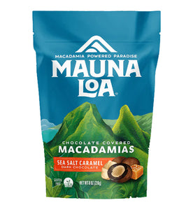 Mauna Loa Dark Chocolate Macadamias with Sea Salted Caramel- 8 oz.