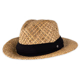 Kooringal Men's "Laguna" Drover Straw Hat- Natural & Black