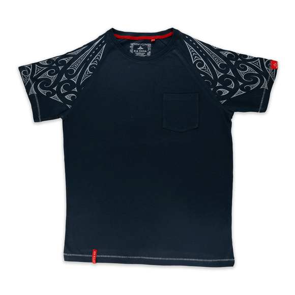 Kia Kaha Mens Cotton Raglan 