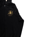 SIde of the hoodie showing the logo again