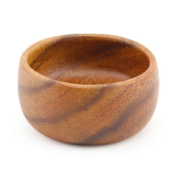 Mini Round Acacia Wood Bowl with Satin Finish