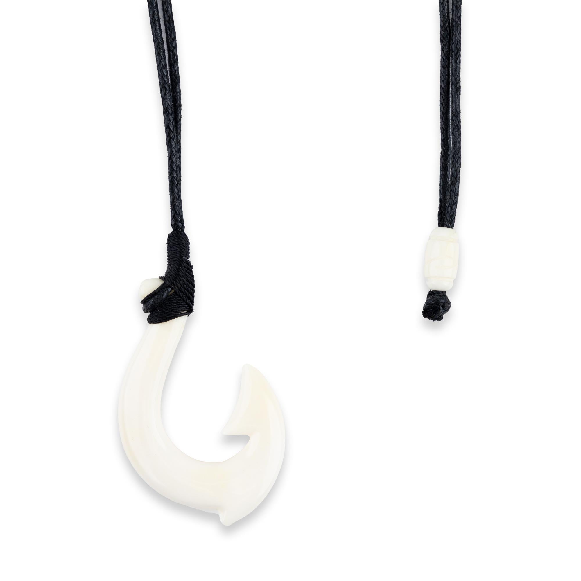 Extra Large Hawaiian Bone Hook Necklace