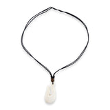 Bone Fish Hook with Coconut Bead Necklace