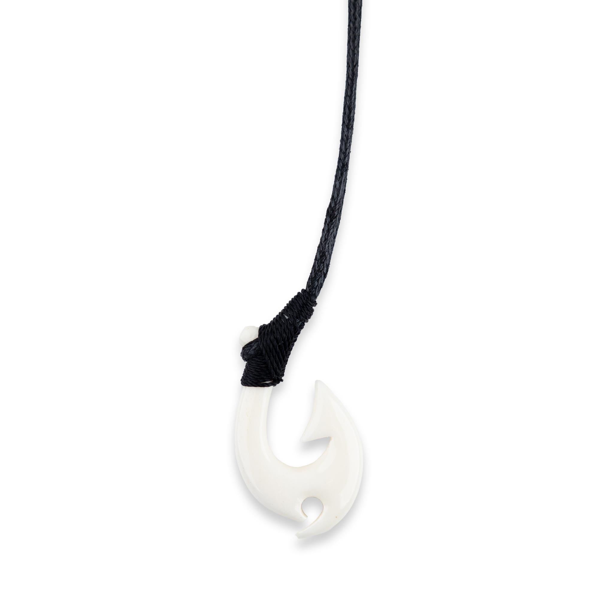 Mini Hawaiian Bone Fish Hook Necklace