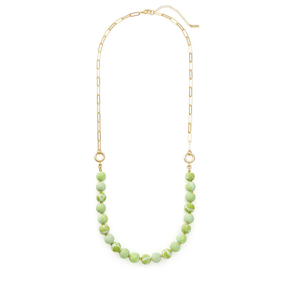 NK Seaside Green Link Beaded Long - The Hawaii Store