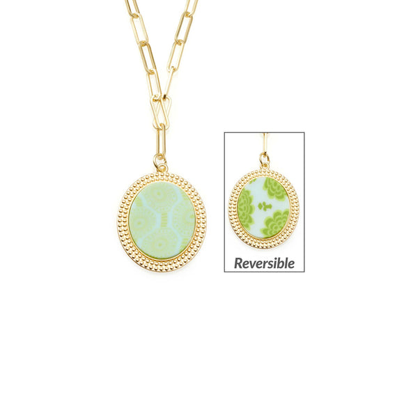 NK Seaside Green Rev Link Medallion - The Hawaii Store