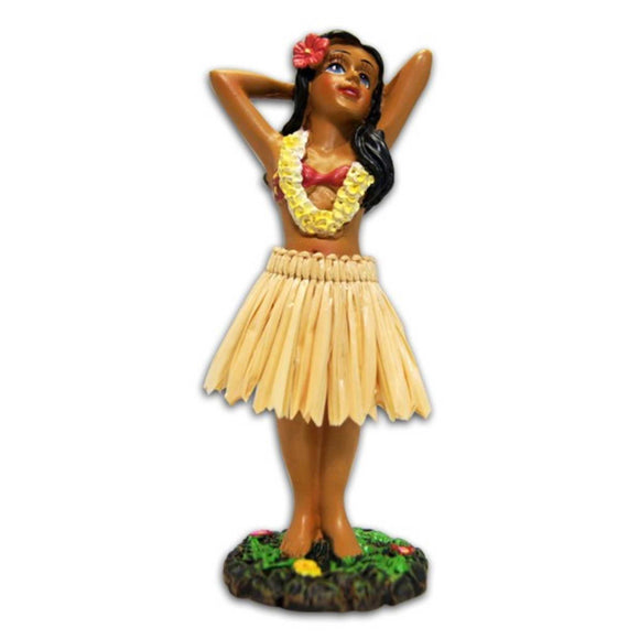 Hula Girl Posing Dashboard Bobble Doll