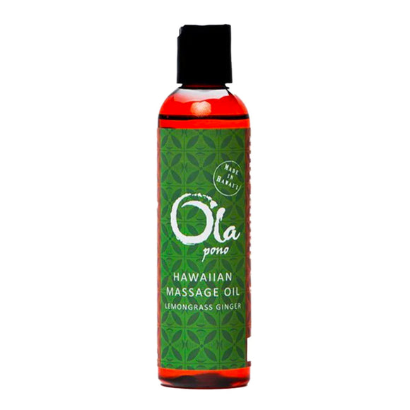 Ola Massage Oil 4oz Lemongrass - The Hawaii Store