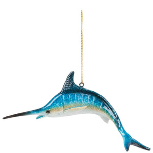 Hand-painted Swordfish Christmas Ornament