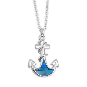 Ocean Water Anchor Necklace 