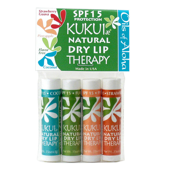 Oils of Aloha Lip Therapy Gift Pack, 4-Piece - The Hawaii Store
