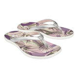 OluKai "Ho'opio Hau" Women's Beach Sandals- Silver/Pineapple