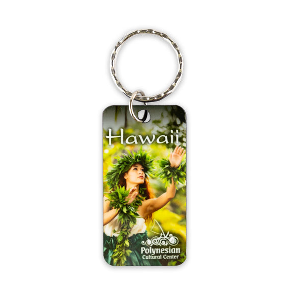 PCC Rectangle Hawaii Hula Key Chain - The Hawaii Store
