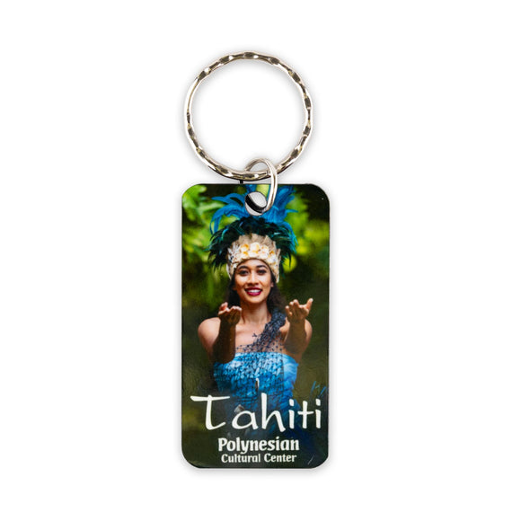 PCC Rectangle Tahiti Key Chain - The Hawaii Store