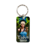 PCC Rectangle Tahiti Key Chain - The Hawaii Store