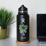 Summasea "Palm Tree" Vinyl Sticker on Water Flask