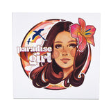 "Paradise Girl" Matted Print by Kat Reeder- 12" x 12"