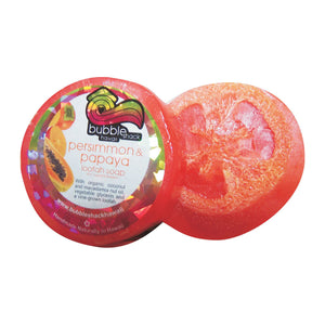 Bubble Shack "Persimmon and Papaya" Loofah Soap