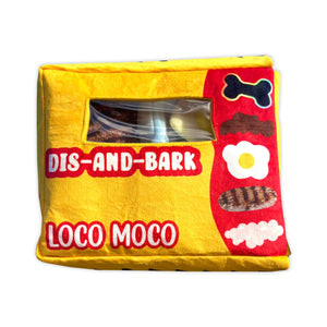 Dis-And-Bark "Loco Moco" Plush Pet Toy, 6-Piece
