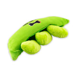 Dis-and-Bark "Edamame" Plush Pet Toy, 4-Piece