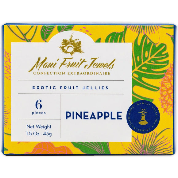 Pineapple Fruit Jewels 6 pc - The Hawaii Store