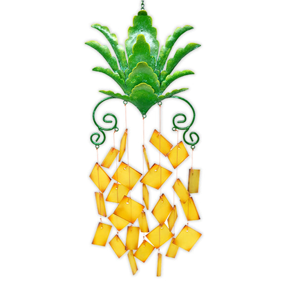Pineapple Glass Wind Chime - Polynesian Cultural Center