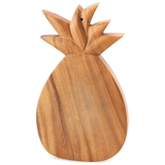Pineapple Shaped Wood Cutting Board, 12-Inch - The Hawaii Store