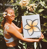 Summer Colmus with Plumeria Painting