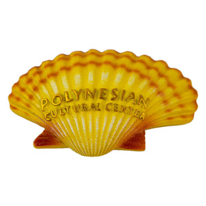 Yellow & Gold "Sunrise Shell" Magnet with Polynesian Cultural Shell Embossing