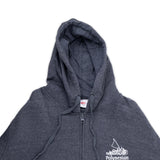 Polynesian Cultural Center Full-Zip Hoodie- Charcoal
