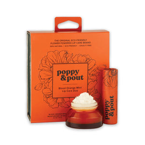 Poppy & Pout Blood Orange Mint Duo Lip Care Gift Set - The Hawaii Store