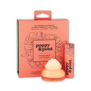 Poppy & Pout Pink Grapefuit Duo Lip Care Gift Set - The Hawaii Store