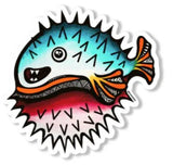 Summasea "Pufferfish" Vinyl Sticker by Summer Colmus