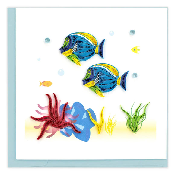 Quilled Colorful Fish Greeting Card - The Hawaii Store